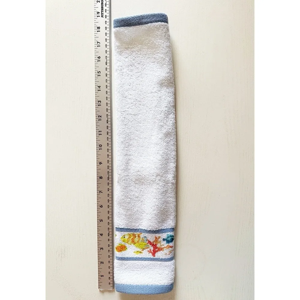 Creative Bath Rainbow Fish Fingertip Towels 100% Cotton